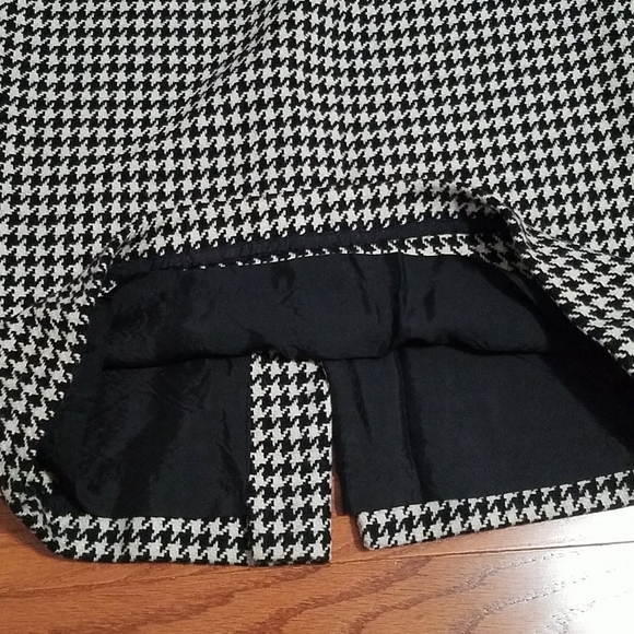 Vintage Florence Walsh wool houndstooth maxi skirt - Picture 3 of 9